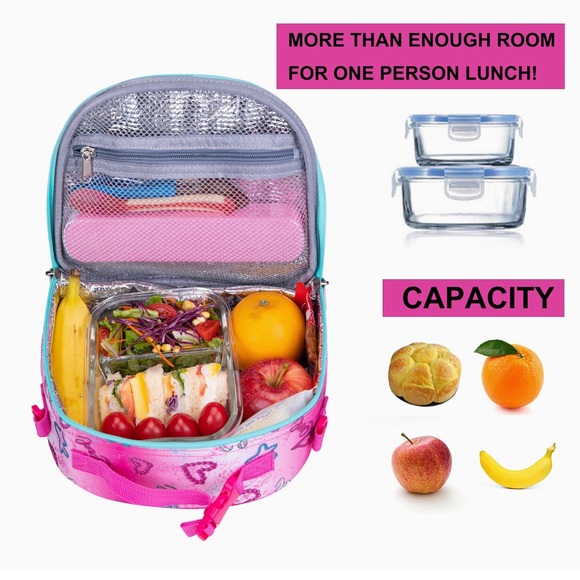 CUSANGEL 2+ "HOW LOVELY" Reusable Insulated Lunch Thermal Cooler Bag - Picture 5 of 7